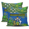 Australia  South Sea Islanders Pillow Cases - Solomon Islands Symbol In Polynesian Patterns With Tropical Flowers Style Pillow Cases