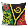 Australia  South Sea Islanders Pillow Cases - Vanuatu Flag With Habiscus Flowers Pillow Cases