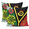 Australia  South Sea Islanders Pillow Cases - Vanuatu Flag With Habiscus Flowers Pillow Cases