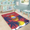 Australia  South Sea Islanders Area Rug - Gilbert Islands In Polynesian Pattern With Coconut Trees Area Rug