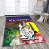 Australia  South Sea Islanders Area Rug - I'm New Caledonian In Polynesian Style With Tropical Hibiscus Flowers Area Rug