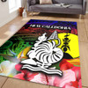 Australia  South Sea Islanders Area Rug - I'm New Caledonian In Polynesian Style With Tropical Hibiscus Flowers Area Rug