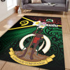 Australia  South Sea Islanders Area Rug - Vanuatu Special Original Flag In Polynesian Style Area Rug