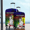 Australia  South Sea Islanders Luggage Cover - I'm New Caledonian In Polynesian Style With Tropical Hibiscus Flowers Luggage Cover