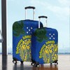 Australia  South Sea Islanders Luggage Cover - Proud To Be Solomon Islander In Polynesian Pattern Inspired Luggage Cover