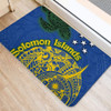 Australia  South Sea Islanders Doormat - Proud To Be Solomon Islander In Polynesian Pattern Inspired Doormat