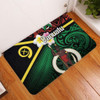 Australia  South Sea Islanders Doormat - Vanuatu Special Original Flag In Polynesian Style Doormat