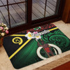 Australia  South Sea Islanders Doormat - Vanuatu Special Original Flag In Polynesian Style Doormat