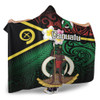 Australia  South Sea Islanders Hooded Blanket - Vanuatu Special Original Flag In Polynesian Style Hooded Blanket