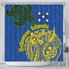 Australia  South Sea Islanders Shower Curtain - Proud To Be Solomon Islander In Polynesian Pattern Inspired Shower Curtain