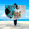 Australia  South Sea Islanders Beach Blanket - Fiji With Polynesian Tapa Patterns And Coat Of Arms Symbol Beach Blanket