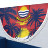 Australia  South Sea Islanders Beach Blanket - Gilbert Islands In Polynesian Pattern With Coconut Trees Beach Blanket