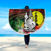 Australia  South Sea Islanders Beach Blanket - I'm New Caledonian In Polynesian Style With Tropical Hibiscus Flowers Beach Blanket