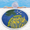 Australia  South Sea Islanders Beach Blanket - Proud To Be Solomon Islander In Polynesian Pattern Inspired Beach Blanket