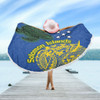 Australia  South Sea Islanders Beach Blanket - Proud To Be Solomon Islander In Polynesian Pattern Inspired Beach Blanket