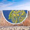 Australia  South Sea Islanders Beach Blanket - Proud To Be Solomon Islander In Polynesian Pattern Inspired Beach Blanket