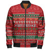 Australia Christmas Custom Bomber Jacket - Aussie Ugly Christmas Let's Get Lit Bomber Jacket