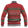Australia Christmas Custom Baseball Jacket - Aussie Ugly Christmas Let's Get Lit Baseball Jacket