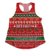 Australia Christmas Custom Women Racerback Singlet - Aussie Ugly Christmas Let's Get Lit Women Racerback Singlet