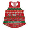 Australia Christmas Custom Women Racerback Singlet - Aussie Ugly Christmas Let's Get Lit Women Racerback Singlet
