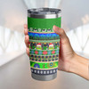 Canberra Raiders Christmas Aboriginal Tumbler - Indigenous Knitted Ugly Style