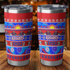 Newcastle Knights Christmas Aboriginal Tumbler - Indigenous Knitted Ugly Style