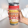 Redcliffe Dolphins Christmas Aboriginal Tumbler - Indigenous Knitted Ugly Style