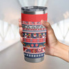 Sydney Roosters Christmas Aboriginal Tumbler - Indigenous Knitted Ugly Style