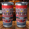 Sydney Roosters Christmas Aboriginal Tumbler - Indigenous Knitted Ugly Style