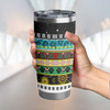 Penrith Panthers Christmas Aboriginal Tumbler - Indigenous Knitted Ugly Style