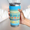 Gold Coast Titans Christmas Aboriginal Tumbler - Indigenous Knitted Ugly Style