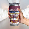 Manly Warringah Sea Eagles Christmas Aboriginal Tumbler - Indigenous Knitted Ugly Style