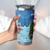 Sutherland and Cronulla Shark Christmas Custom Tumbler - Let's Get Lit Chrissie Pressie Tumbler