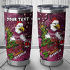 Manly Warringah Sea Eagles Christmas Custom Tumbler - Let's Get Lit Chrissie Pressie Tumbler