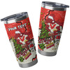 St. George Illawarra Dragons Christmas Custom Tumbler - Let's Get Lit Chrissie Pressie Tumbler