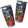 Sydney Roosters Christmas Custom Tumbler - Let's Get Lit Chrissie Pressie Tumbler