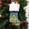 North Queensland Cowboys Aboriginal Christmas Stocking - Indigenous Knitted Ugly Style