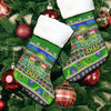 Canberra Raiders Aboriginal Christmas Stocking - Indigenous Knitted Ugly Style