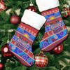 Newcastle Knights Aboriginal Christmas Stocking - Indigenous Knitted Ugly Style