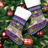 Melbourne Storm Aboriginal Christmas Stocking - Indigenous Knitted Ugly Style