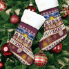 Manly Warringah Sea Eagles Aboriginal Christmas Stocking - Indigenous Knitted Ugly Style