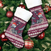 Manly Warringah Sea Eagles Christmas Stocking - Ugly Xmas And Aboriginal Patterns For Die Hard Fan
