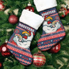 Sydney Roosters Christmas Stocking - Ugly Xmas And Aboriginal Patterns For Die Hard Fan