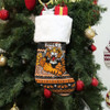 Wests Tigers Christmas Stocking - Ugly Xmas And Aboriginal Patterns For Die Hard Fan