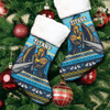 Gold Coast Titans Christmas Stocking - Ugly Xmas And Aboriginal Patterns For Die Hard Fan