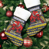 North Queensland Cowboys Christmas Stocking - Ugly Xmas And Aboriginal Patterns For Die Hard Fan