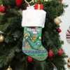 Canberra Raiders Christmas Stocking - Ugly Xmas And Aboriginal Patterns For Die Hard Fan