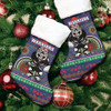 New Zealand Warriors Christmas Stocking - Ugly Xmas And Aboriginal Patterns For Die Hard Fan