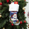 Canterbury-Bankstown Bulldogs Christmas Stocking - Merry Christmas Our Beloved Team With Aboriginal Dot Art Pattern