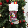 Manly Warringah Sea Eagles Christmas Stocking - Merry Christmas Our Beloved Team With Aboriginal Dot Art Pattern